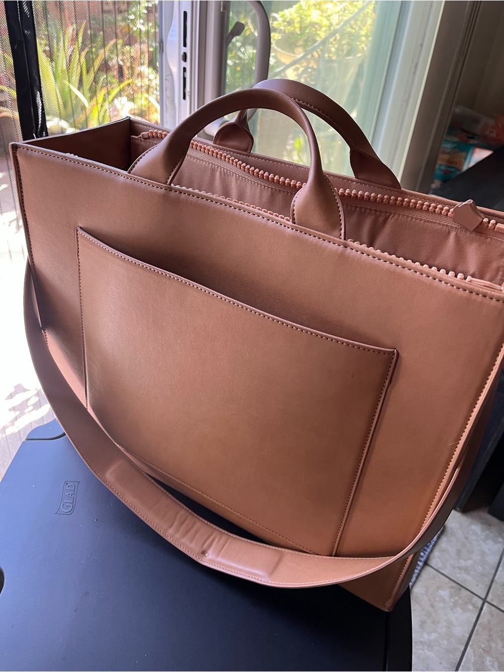 Dagne Dover Daily Tote Large- Pinto carryall vegan leather - Picture 2 of 10
